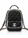CHANEL CC Mini Classic Backpack Color Negro y Blanco | Delicada y Contemporánea