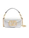 Valentino Garavani Locò Small Silver Bag – Cuero Metálico y Cristales