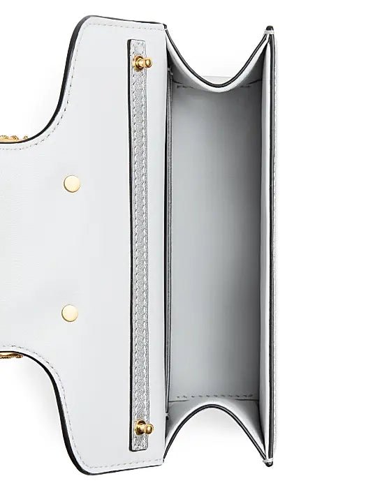 Valentino Garavani Locò Small Silver Bag – Cuero Metálico y Cristales - Image 5