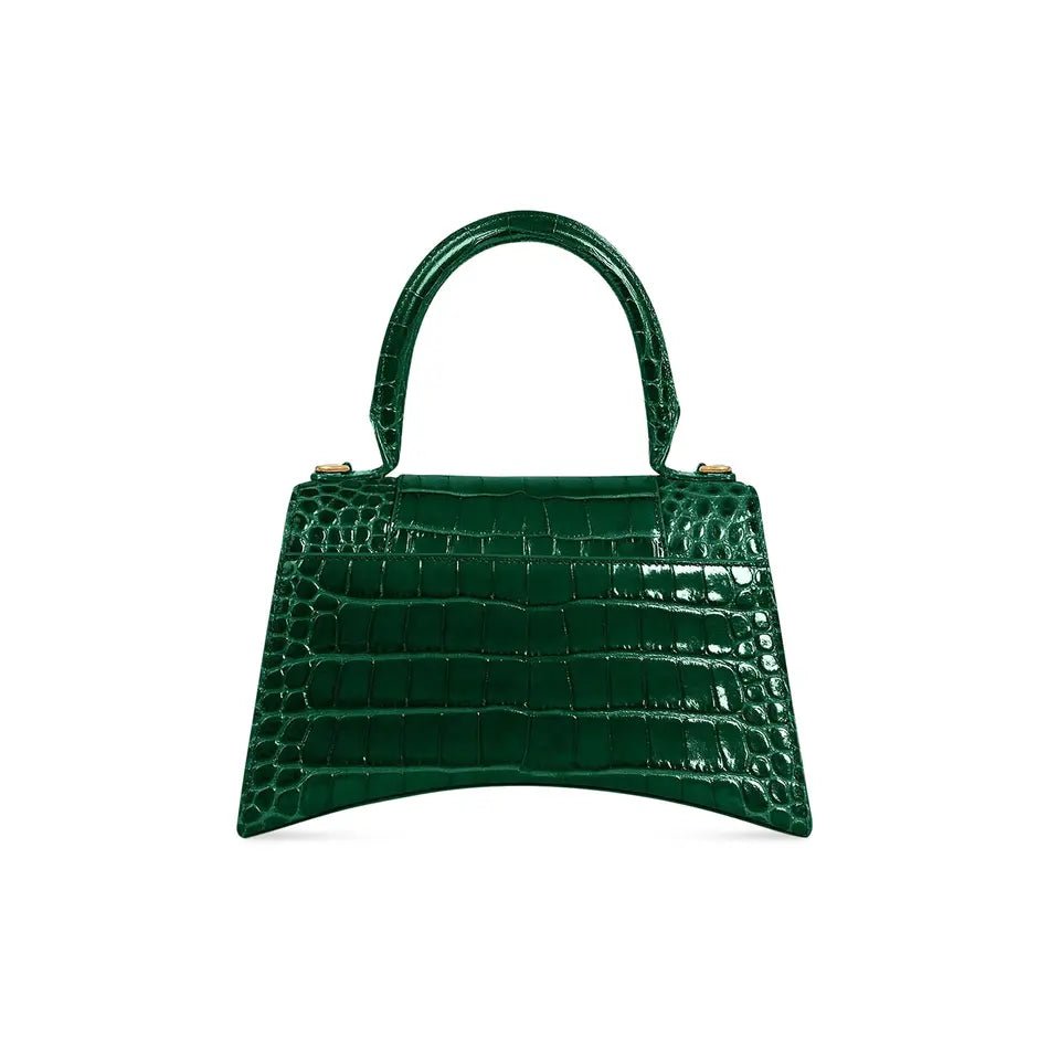 Balenciaga Hourglass Mini Croc Nude – Elegancia Texturizada en Tono Neutro - Image 3