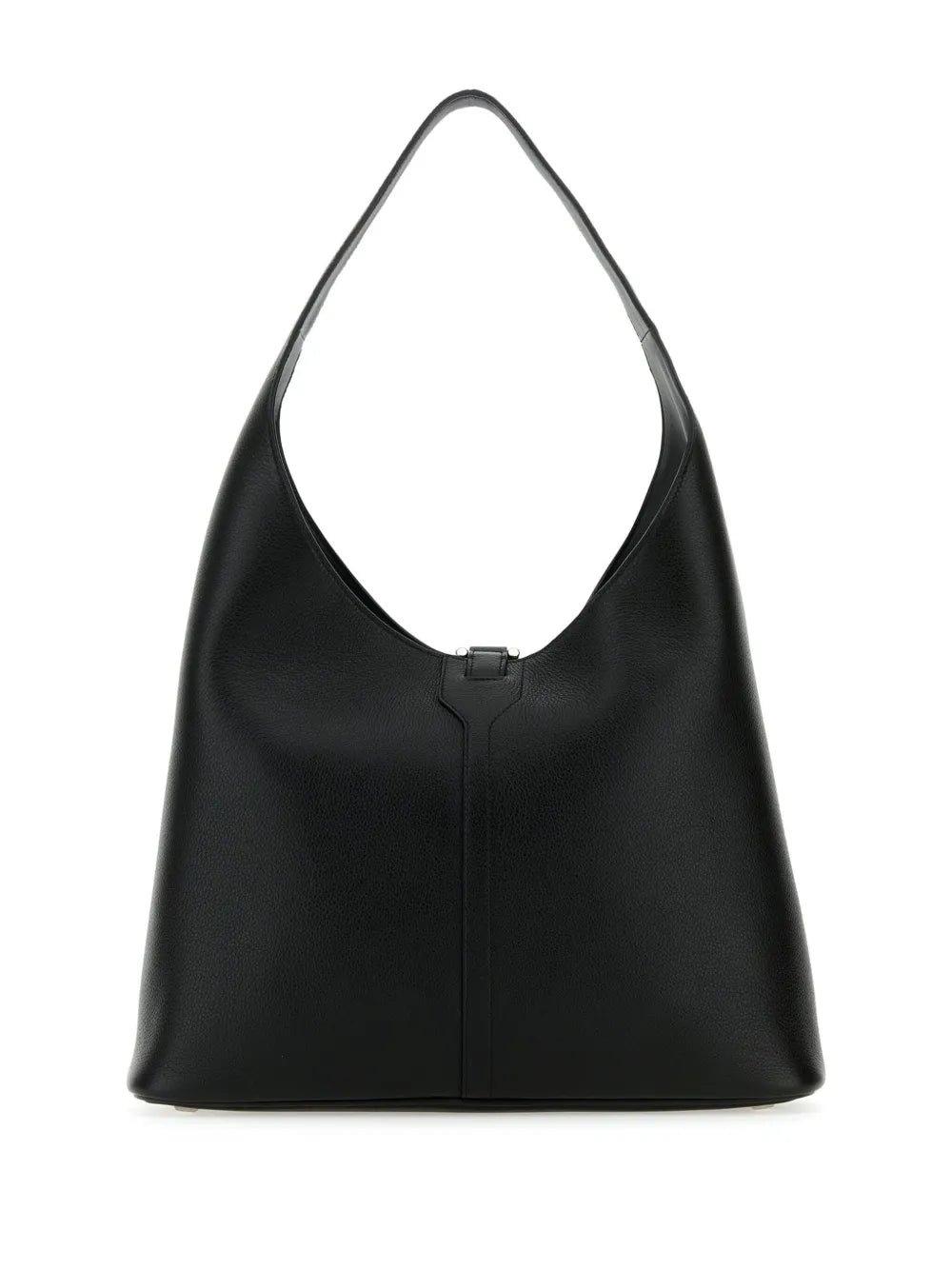 Balenciaga Crush Hobo Bag Negra con Candado – Minimalismo de Alta Costura - Image 3