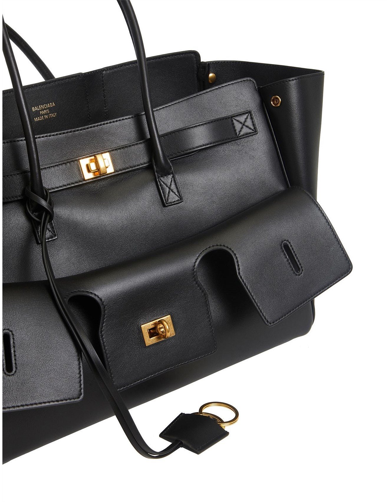Balenciaga Neo Classic Tote Bag Negra – Elegancia Estructurada para Todos los Días - Image 2