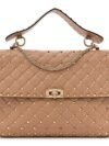 Bolso Valentino Garavani Rockstud Spike Large – Soft Noisette