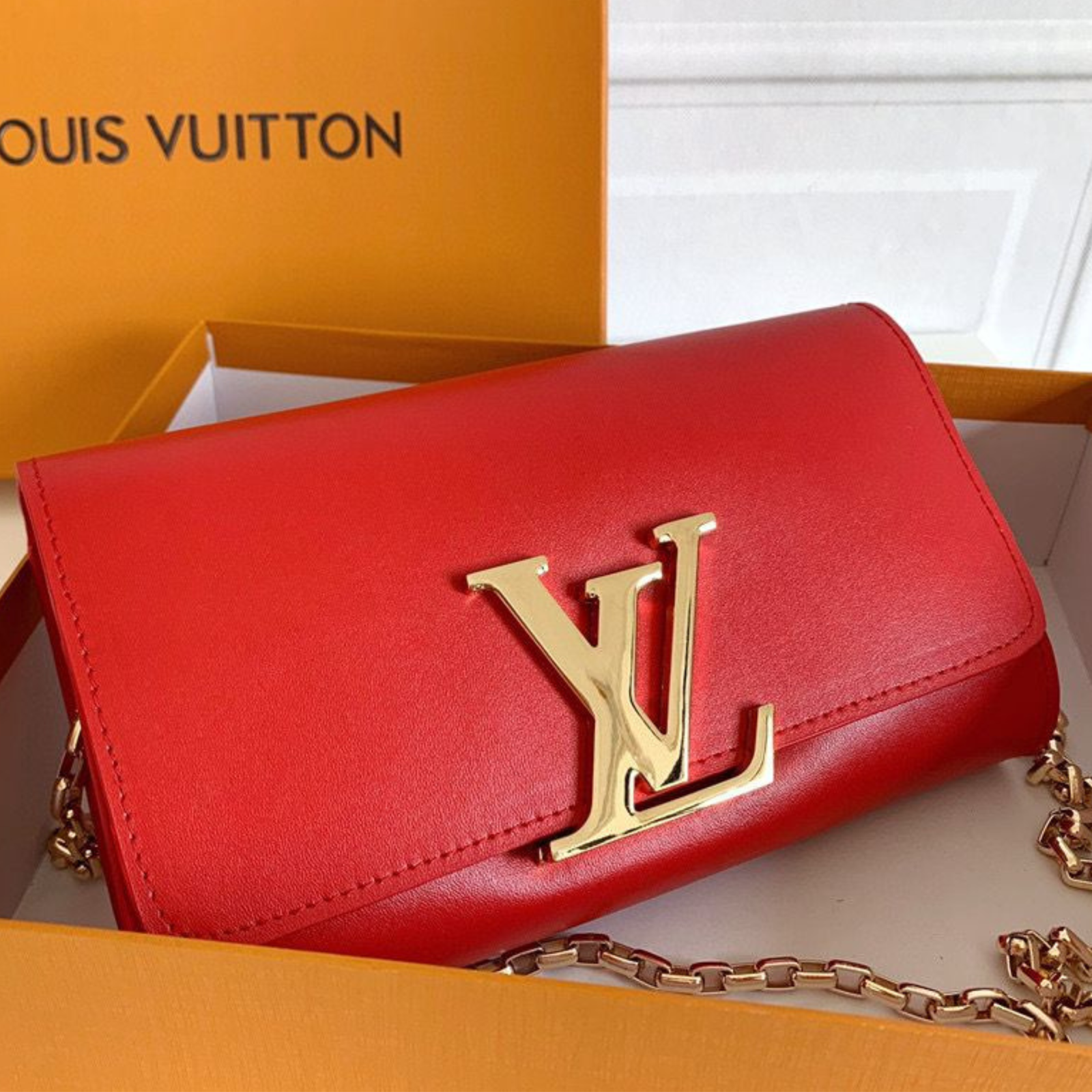 Clutch Louis Vuitton Rojo Mini | Bolso de Mano de Lujo en Panamá - Image 5