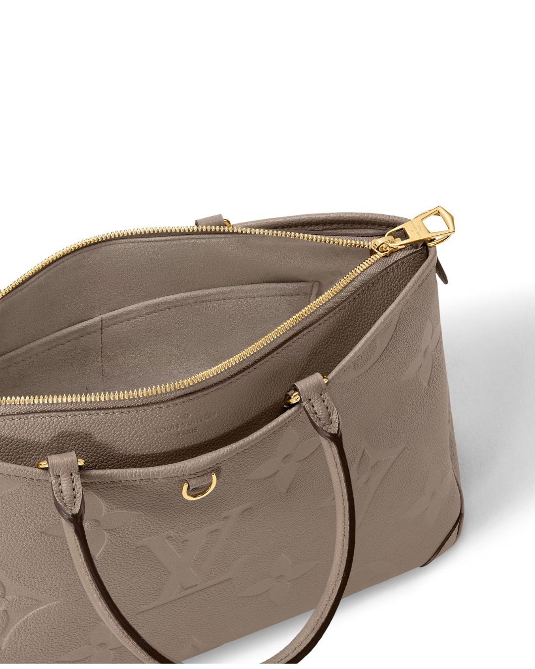 Louis Vuitton Montaigne MM en piel Monogram Empreinte color Galet - Image 4