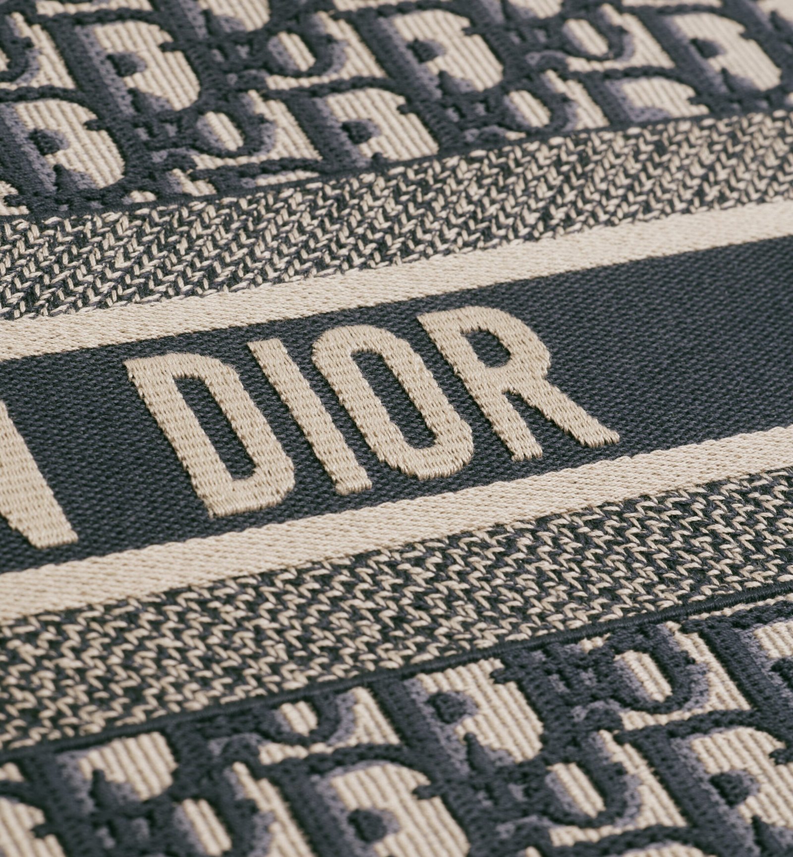 Bolso Dior Book Tote – Lona Oblique Azul - Image 8