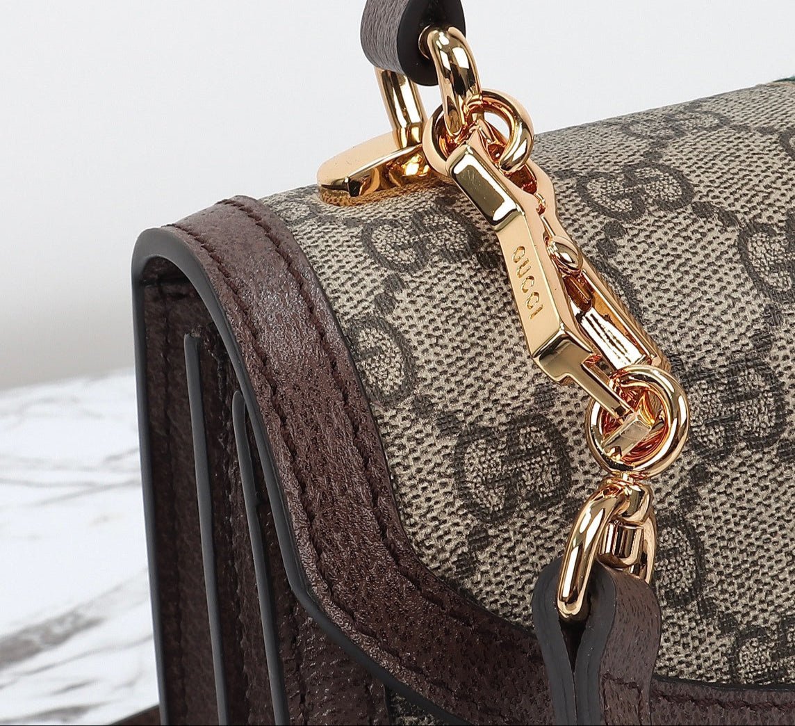Gucci Bolsa Ophidia Small GG – Cosida a Mano, 25 cm - Image 10